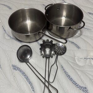 Melissa & Doug Silver Kids Cookware Set